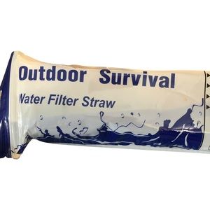 NWOT OUTDOOR SURVIVAL WATER FILTER STRAW—Instructions are on Package